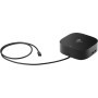 HP USB-C Dock 2x USB-C / 4x USB 3.0 charging ports / 1x audio jack / 2x DisplayPort / 1x RJ-45 / 1x HDMI 2.0 / 1x standard lock 